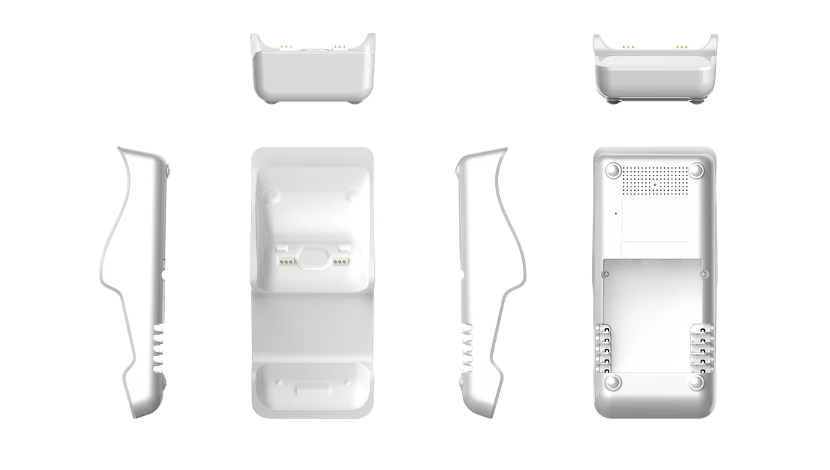 PAX A920 Pro Duo charging base accessory views