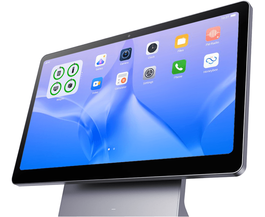 Elys Workstation Android home screen on 14-inch FHD touch
