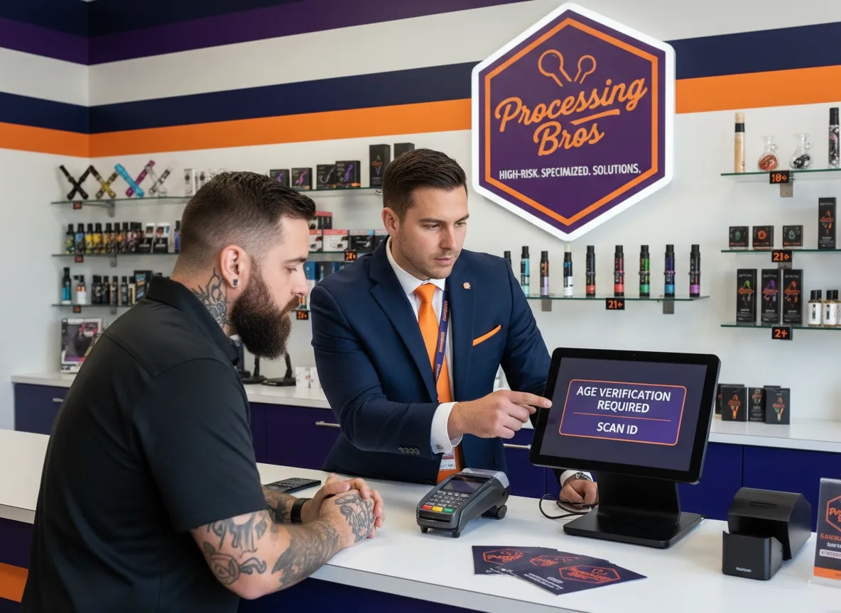 Smoke shop with expert high-risk processing by Processing Bros