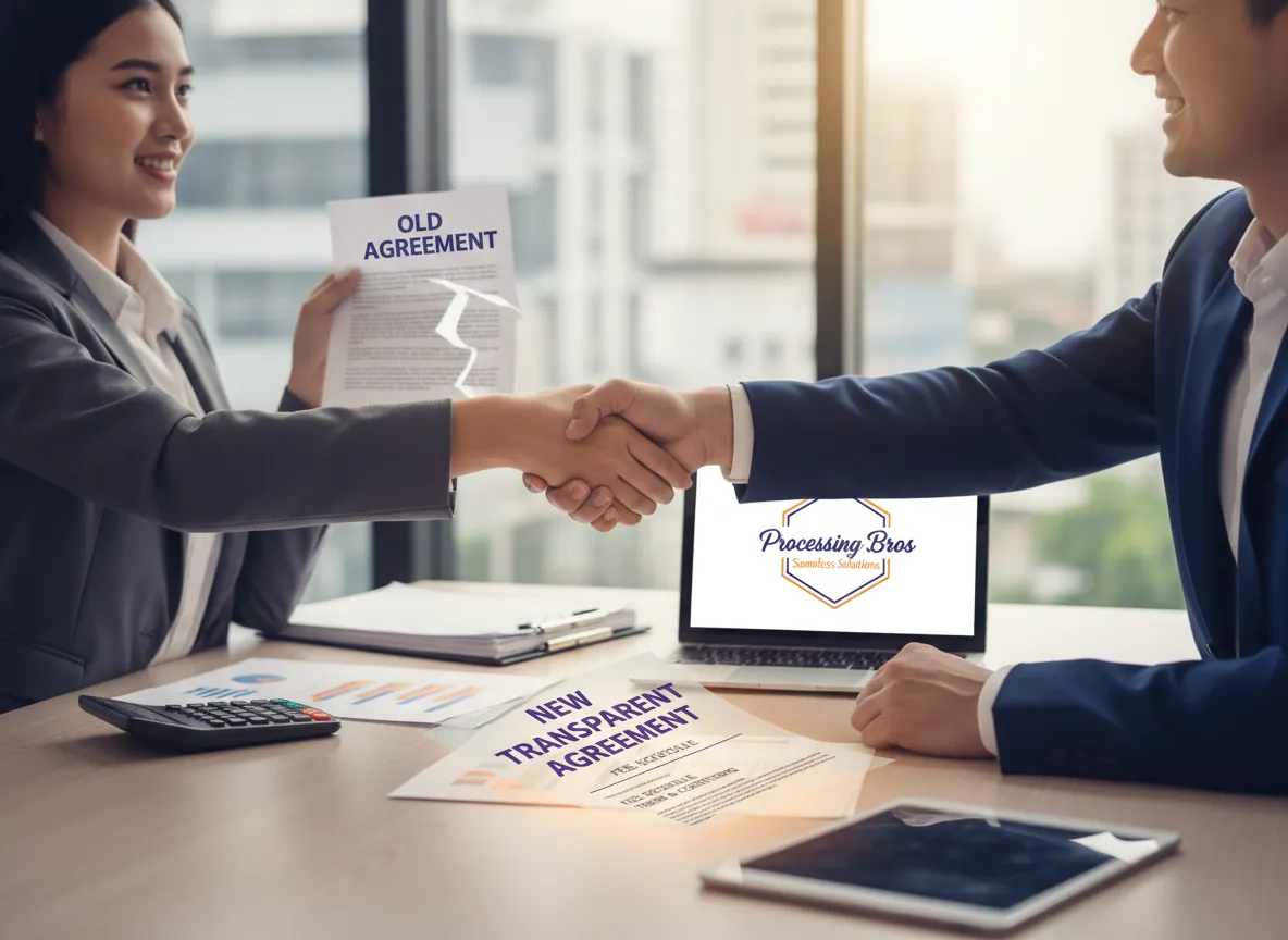 Business owner switching processors with Processing Bros guidance