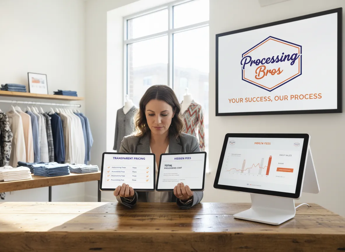 Retail store with transparent processing pricing by Processing Bros