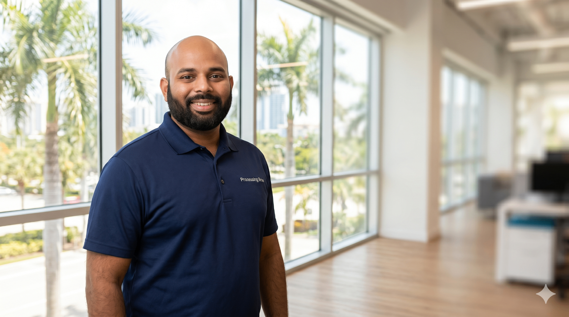 Bradley Brown, Founder of Processing Bros, in the South Florida office